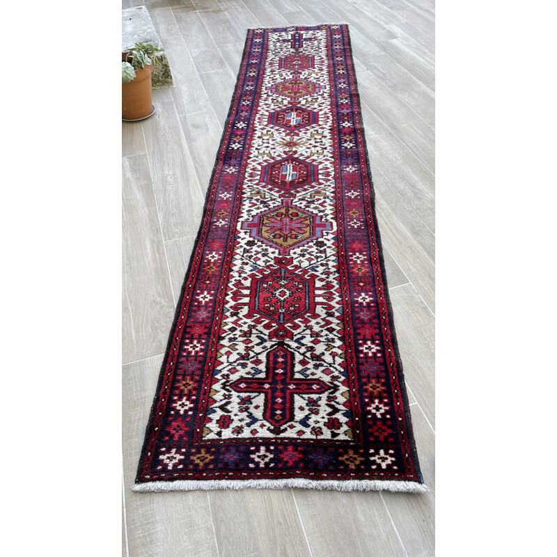 Vintage Persian hallway rug 74x320cm