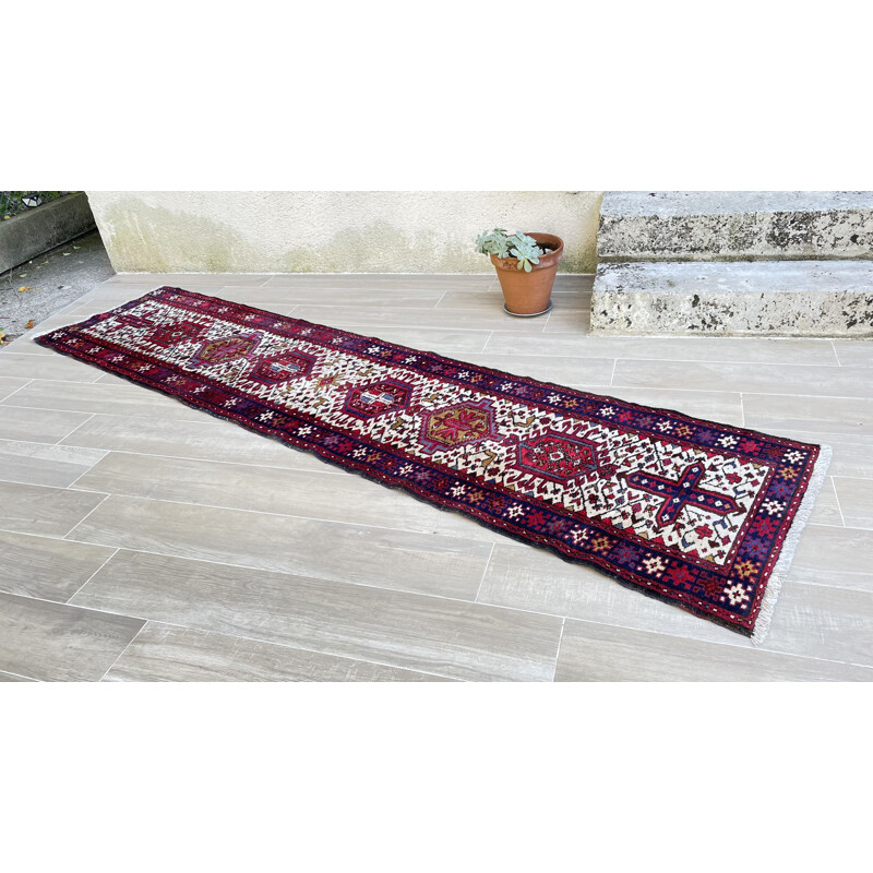 Vintage Persian hallway rug 74x320cm