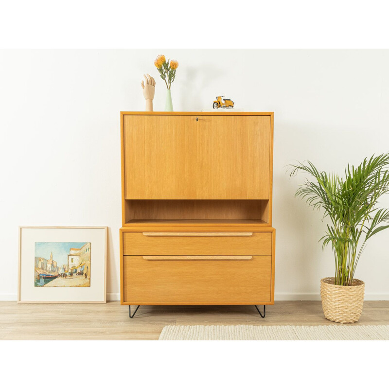 Vintage oak veneer desk by WK Möbel, 1960