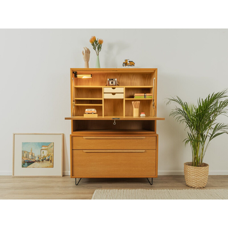 Vintage oak veneer desk by WK Möbel, 1960