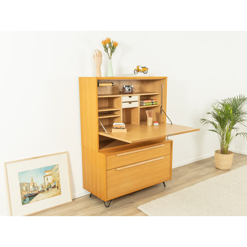 Vintage oak veneer desk by WK Möbel, 1960