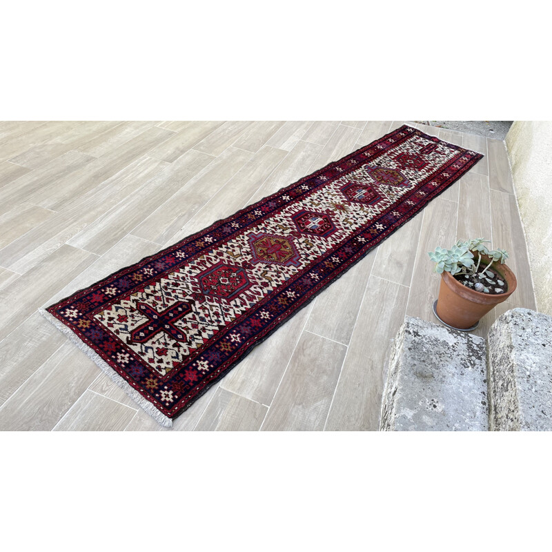 Vintage Persian hallway rug 74x320cm