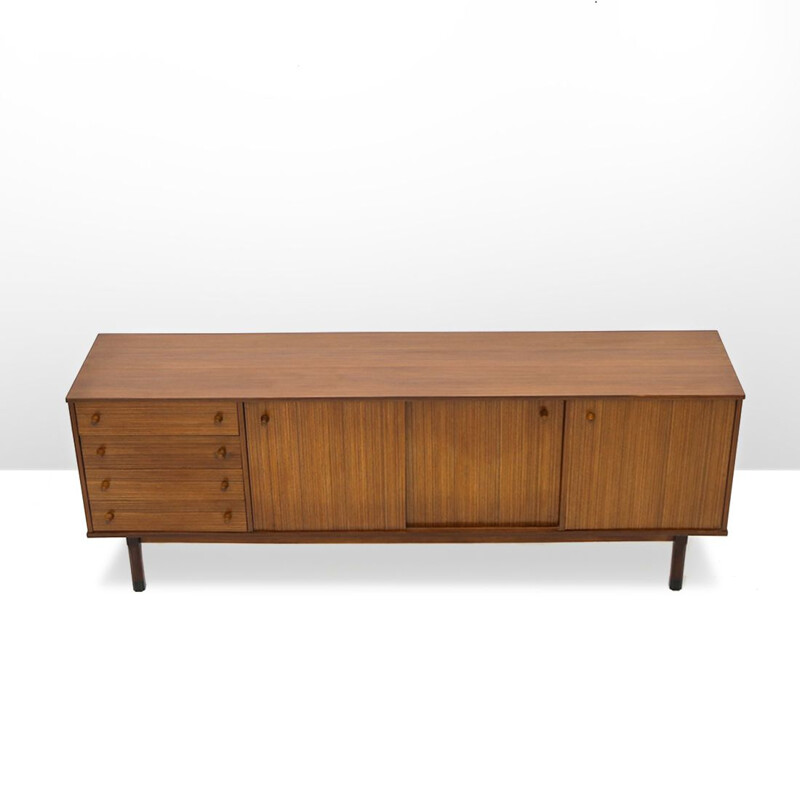Mid-century wooden sideboard with drawers, 1960s