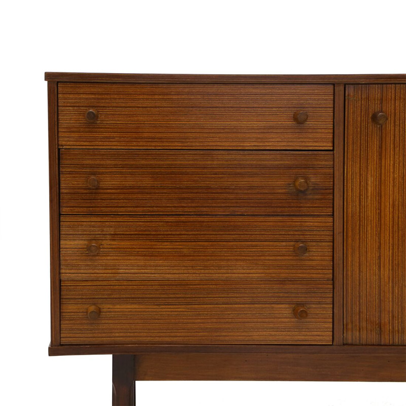 Mid-century wooden sideboard with drawers, 1960s