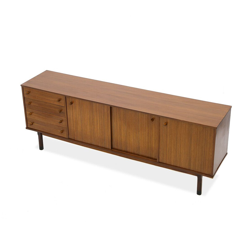 Mid-century wooden sideboard with drawers, 1960s