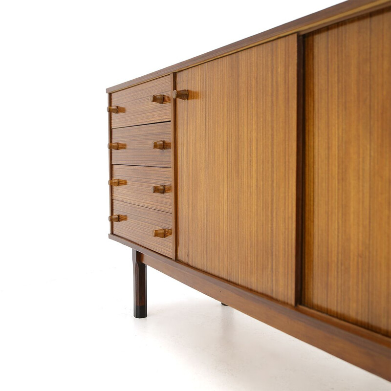 Mid-century wooden sideboard with drawers, 1960s