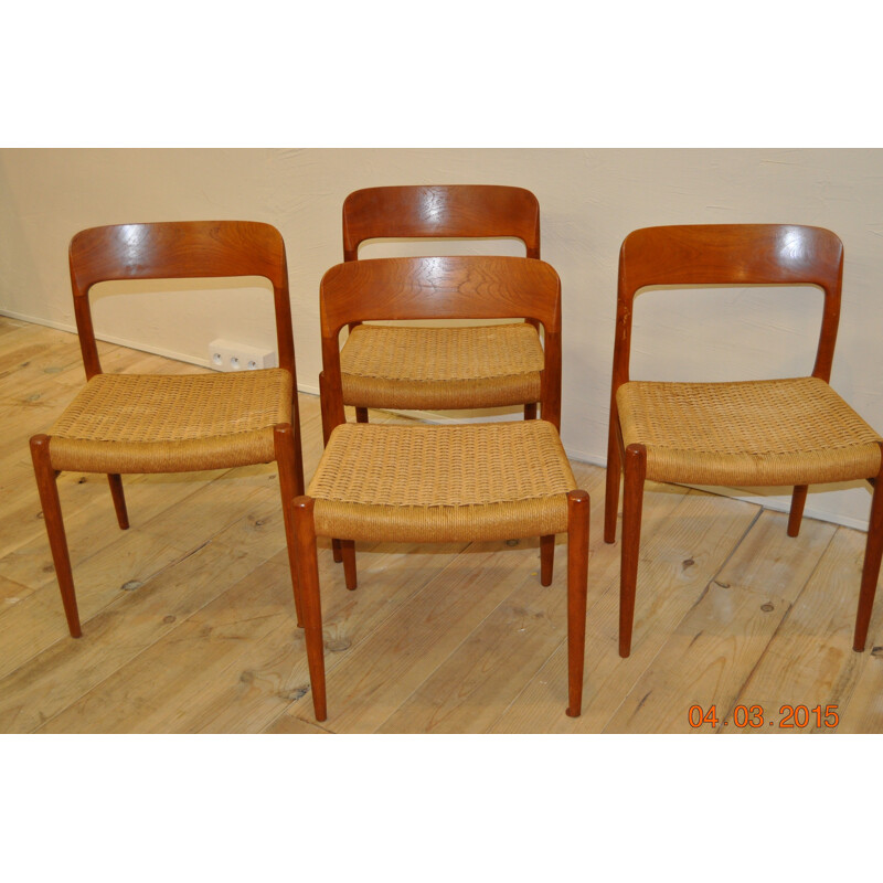 Set of 6 chairs "75", Niels O MOLLER - 1970s