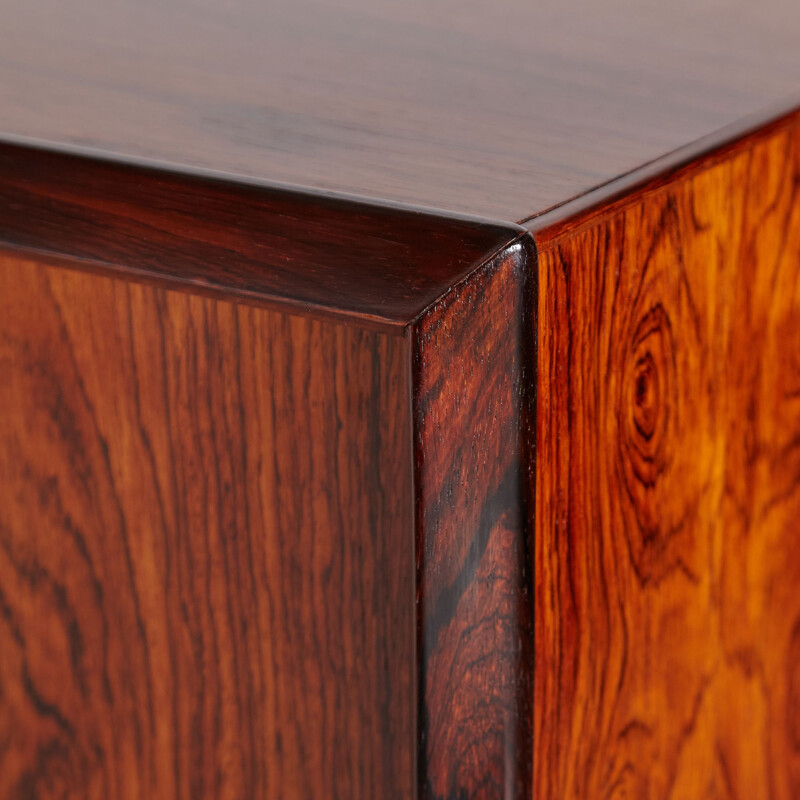 Danish rosewood highboard with four sliding doors by Arne Vodder for Hp Hansen