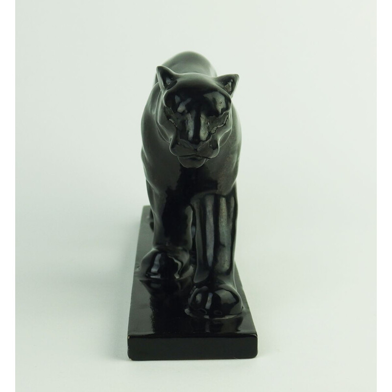 Vintage Art Deco ceramic panther