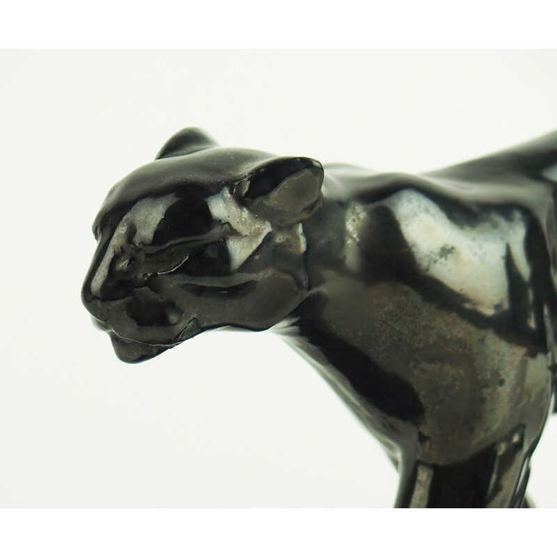 Vintage Art Deco ceramic panther