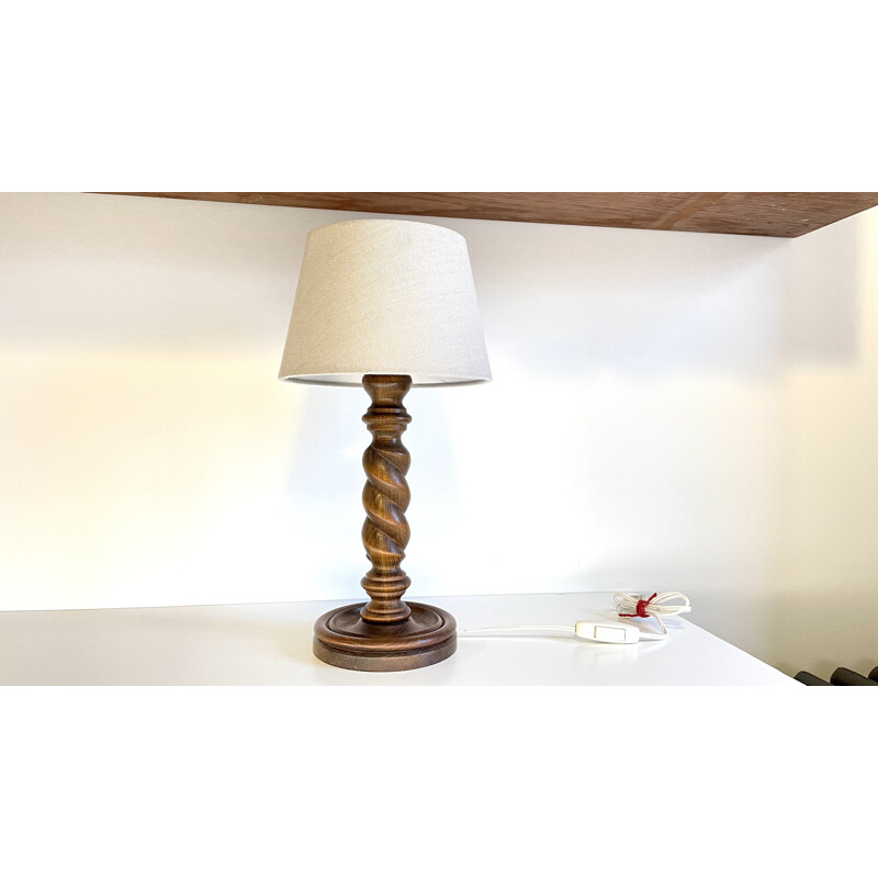 Vintage wooden lamp