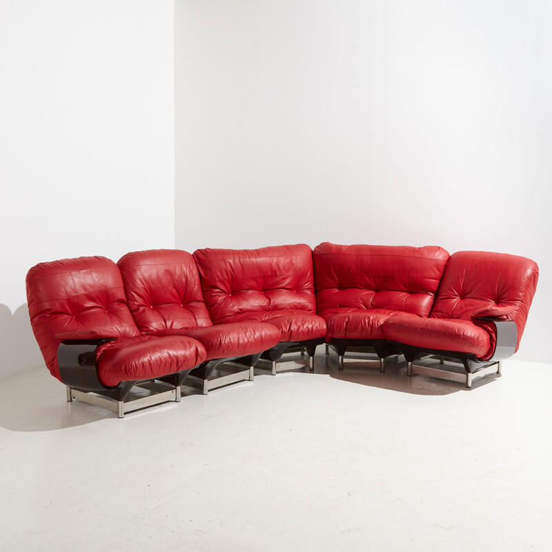 Marsala vintage modulaire sofa van Michel Ducaroy voor Ligne Roset