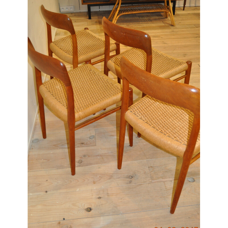 Set of 6 chairs "75", Niels O MOLLER - 1970s