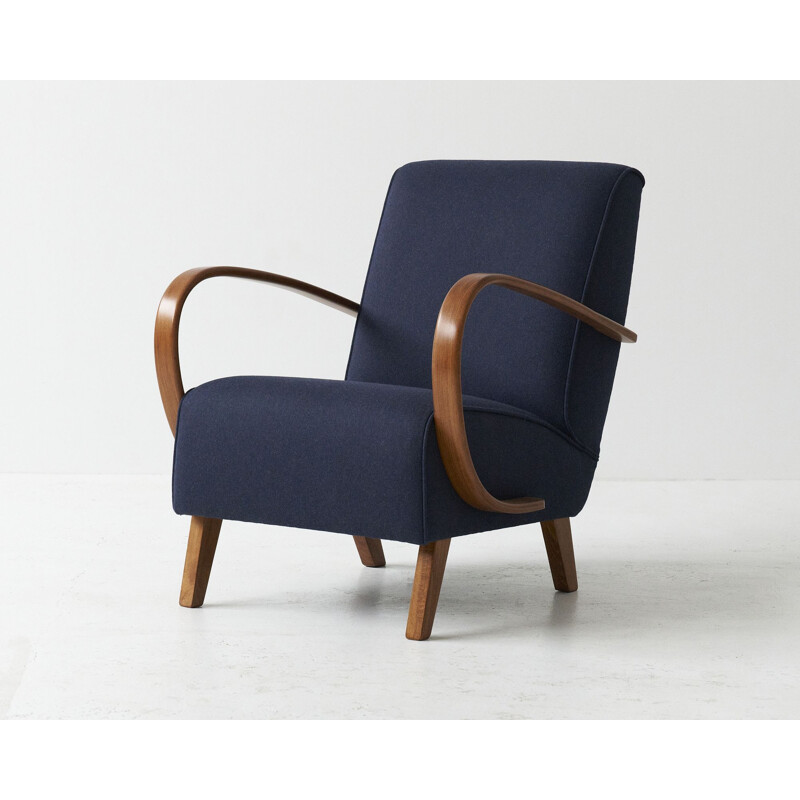 Mid-century H-410 armchair by Jindrich Halabala, 1930s