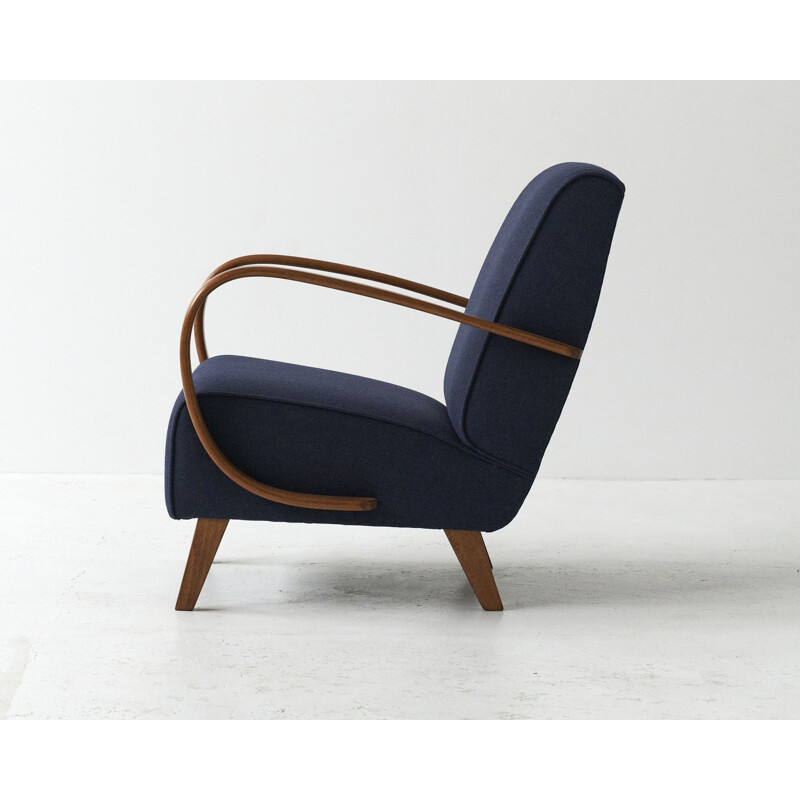 Mid-century H-410 armchair by Jindrich Halabala, 1930s