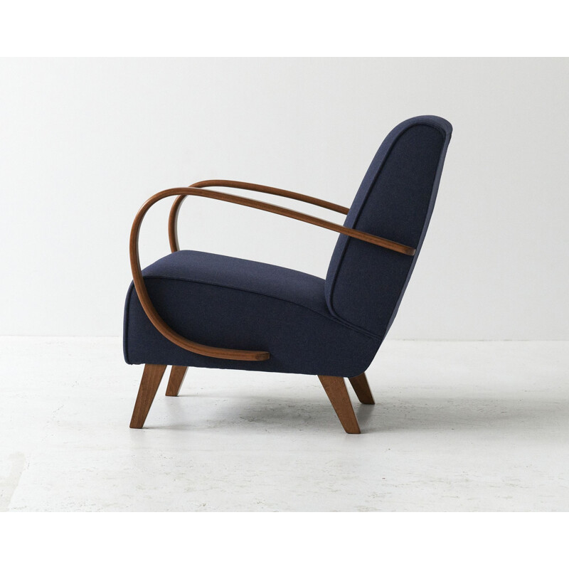 Mid-century H-410 armchair by Jindrich Halabala, 1930s