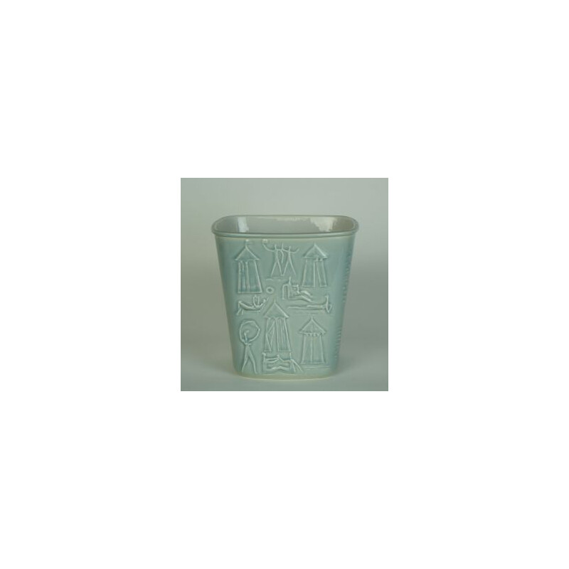 Vase en porcelaine vintage de Carl Harry Stalhane pour Rorstrand, Suède 1956