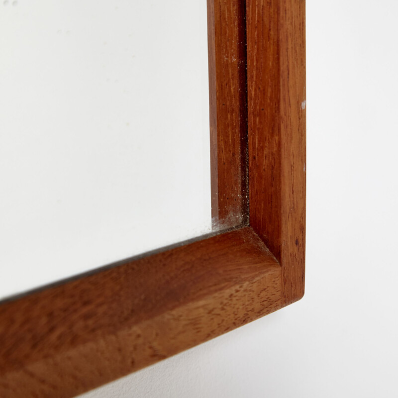 Vintage teak mirror model 141 by Aksel Kjersgaard for Odder, Denmark 1960