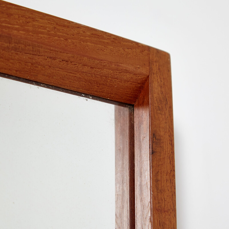 Vintage teak mirror model 141 by Aksel Kjersgaard for Odder, Denmark 1960