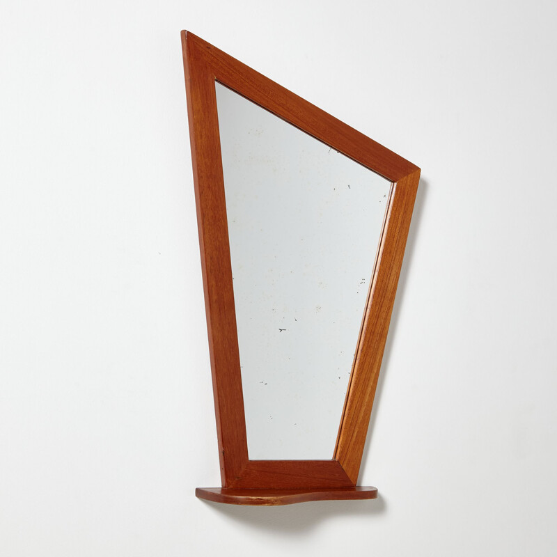 Gerahmter Vintage-Spiegel aus Teakholz, Dänemark