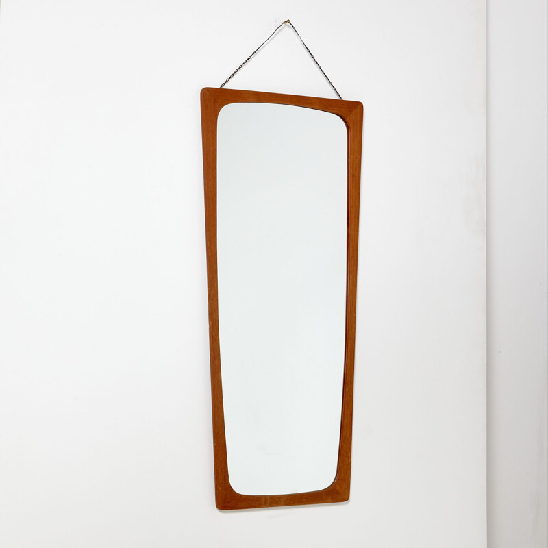 Mid-century teak framed mirror, 1960s