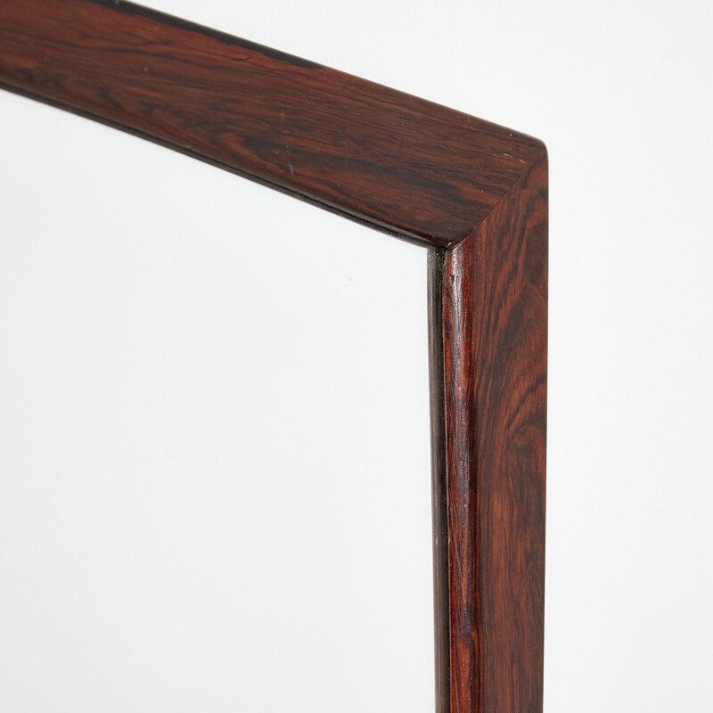 Vintage rosewood mirror by Aksel Kjersgaard for Odder