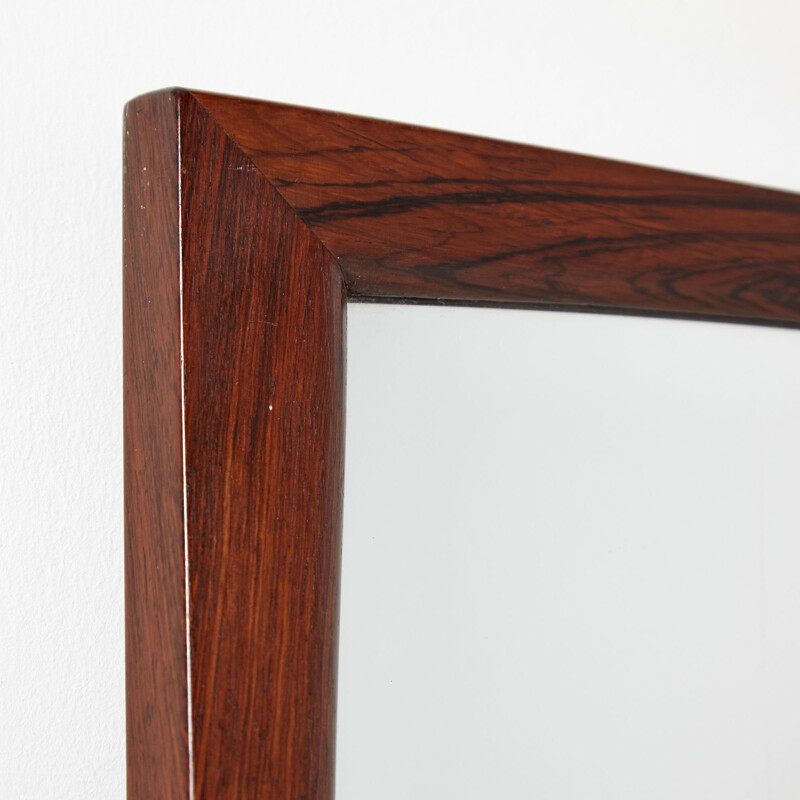 Vintage rosewood mirror by Aksel Kjersgaard for Odder