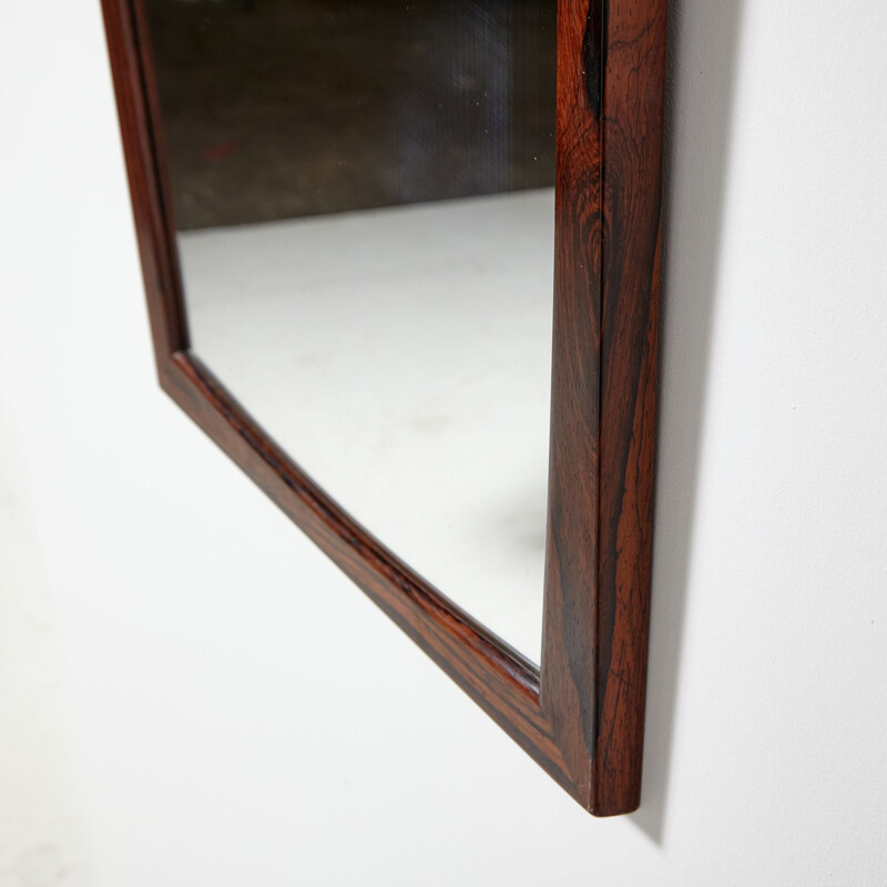 Vintage rosewood mirror by Aksel Kjersgaard for Odder