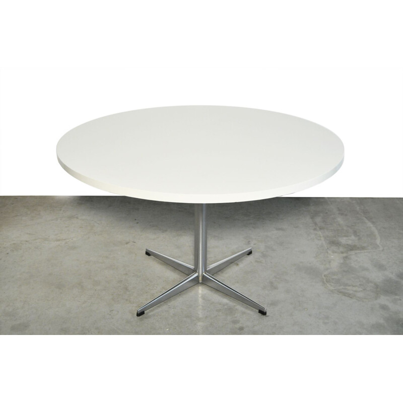 Mid-century round formica dining table by Pastoe, Netherlands 1970s