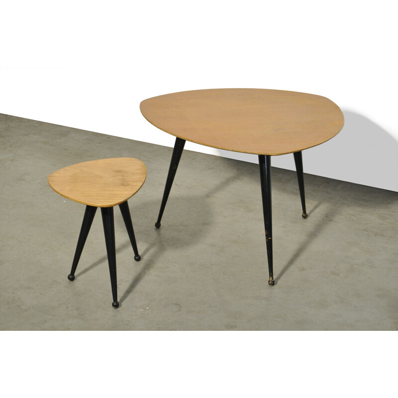 Set of vintage side tables by Cees Braakman for Pastoe, Netherlands 1950s