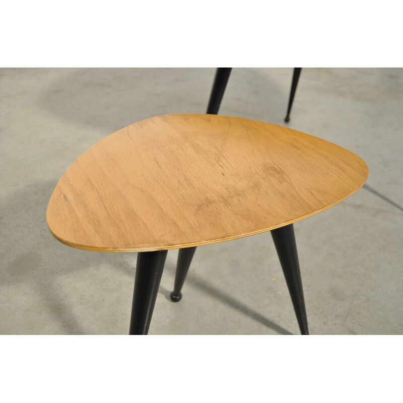 Ensemble de tables d'appoint vintage par Cees Braakman pour Pastoe, Pays-Bas 1950