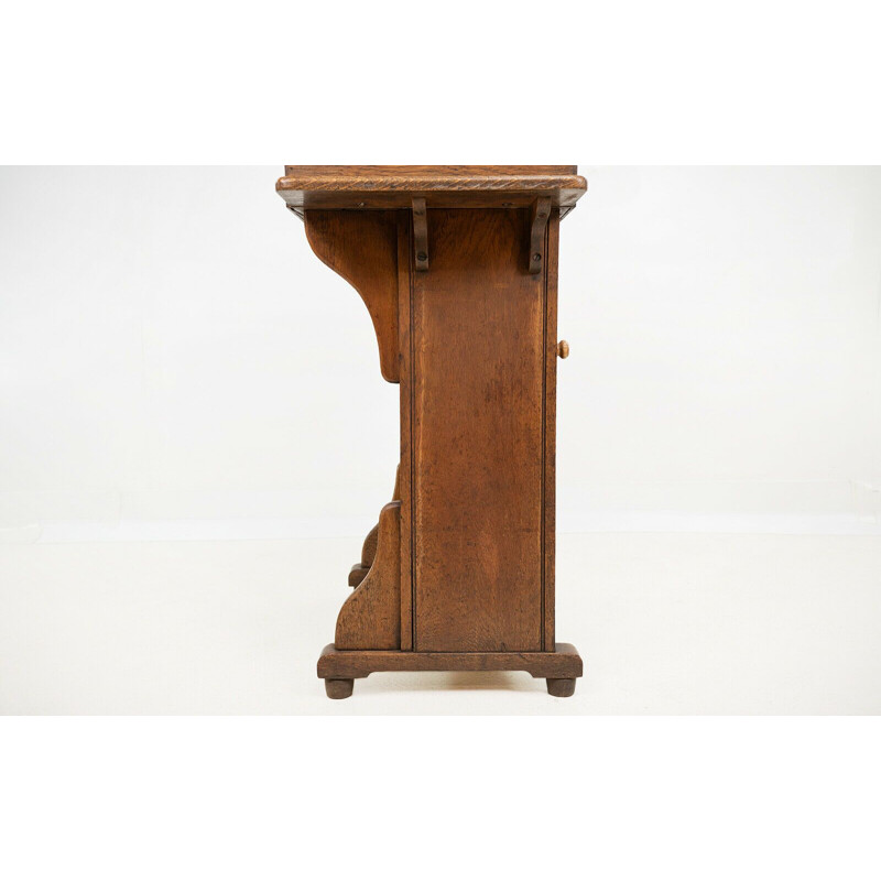 Vintage oak headteachers lectern podium