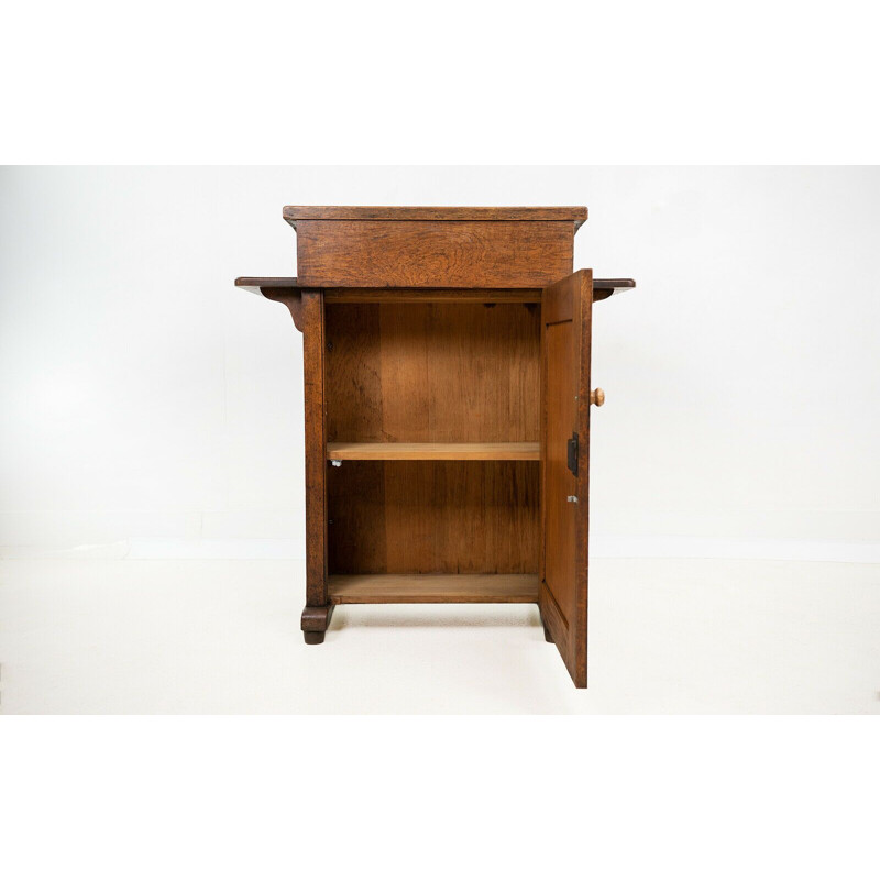 Vintage oak headteachers lectern podium