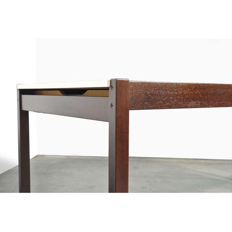 Vintage extendable wenge diningtable 6-8 persons Japanese serie by Cees Braakman for Pastoe, 1970s