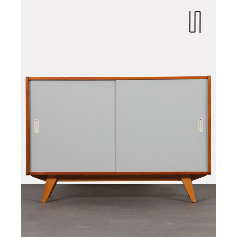 Vintage oak sideboard model U-452 by Jiri Jiroutek, 1960s