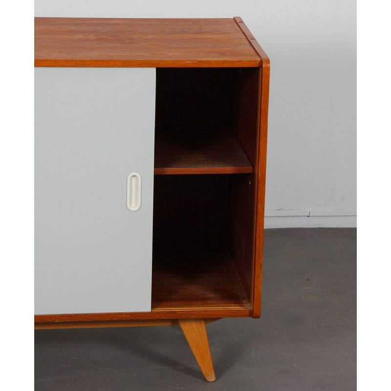 Vintage oak sideboard model U-452 by Jiri Jiroutek, 1960s