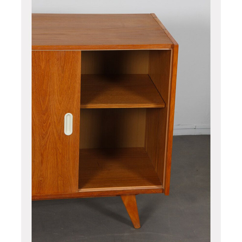 Vintage oak sideboard model U-452 by Jiri Jiroutek for Interier Praha, 1960s