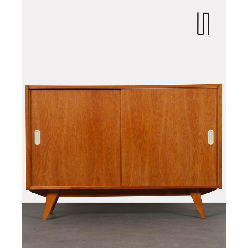 Vintage oak sideboard model U-452 by Jiri Jiroutek for Interier Praha, 1960s