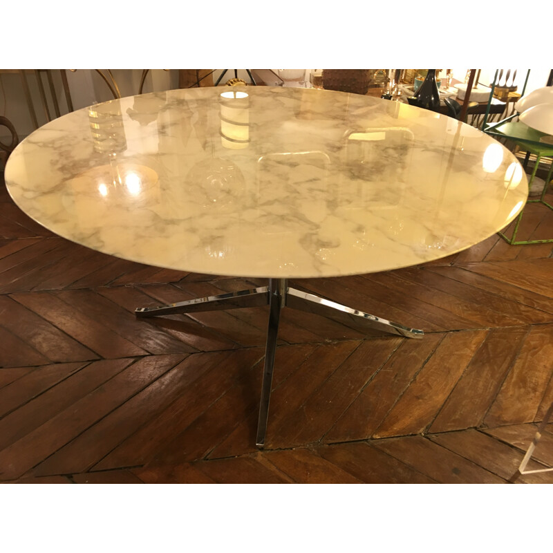 Knoll table in Arabescato marble, Florence KNOLL - 1975