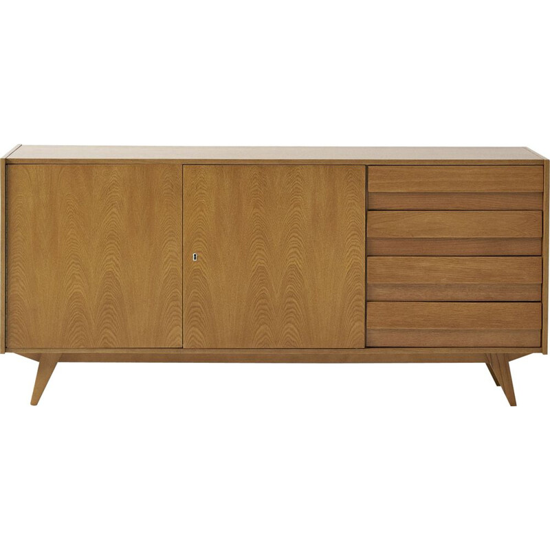 Buffet en chêne vintage U-460de Jiří Jiroutek pour Interier Praha, 1960