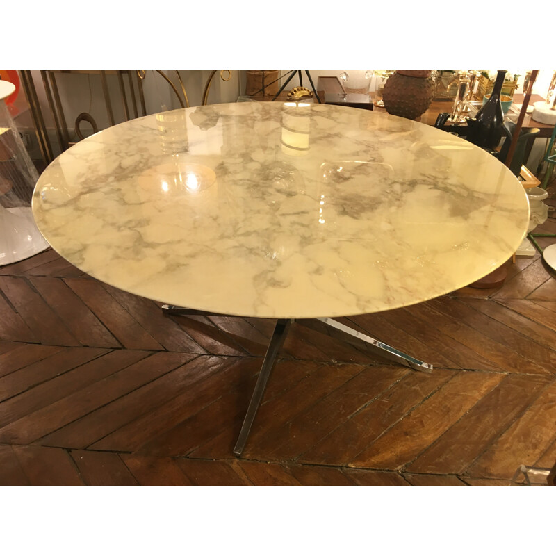 Table Knoll en marbre Arabescato, Florence KNOLL - 1975
