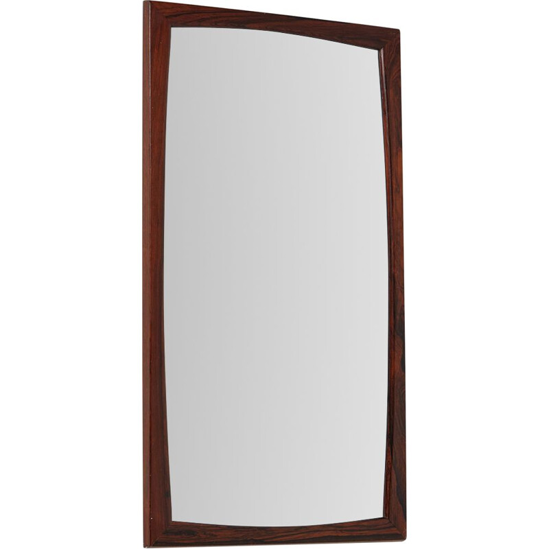 Vintage rosewood mirror by Aksel Kjersgaard for Odder