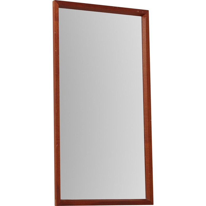 Mid-century teak framed mirror, Denmark