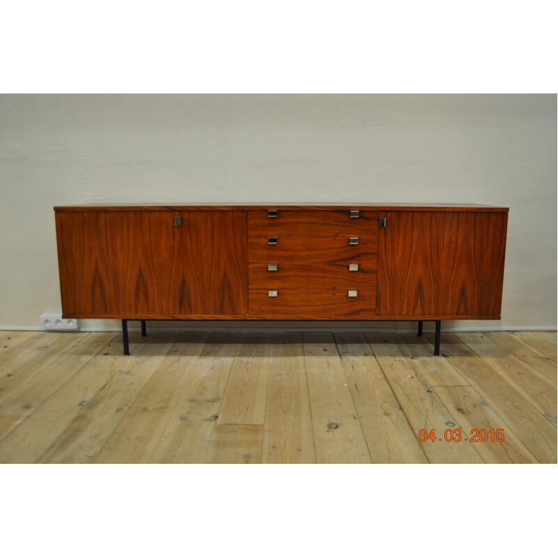 Sideboard in rosewood, Alain RICHARD - 1950s