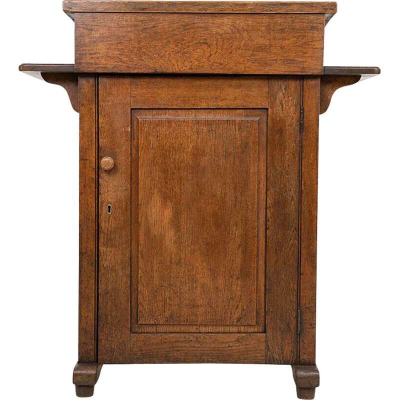 Vintage oak headteachers lectern podium