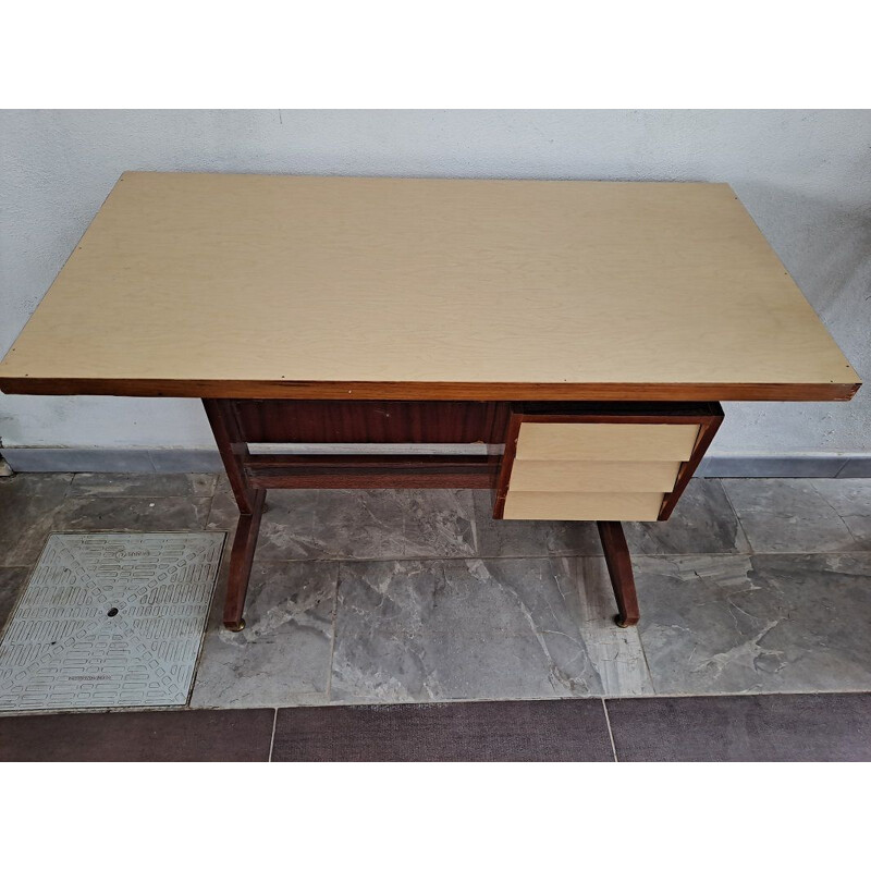Mid-century italian formica desk, 1950s