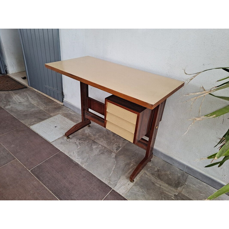 Mid-century italian formica desk, 1950s