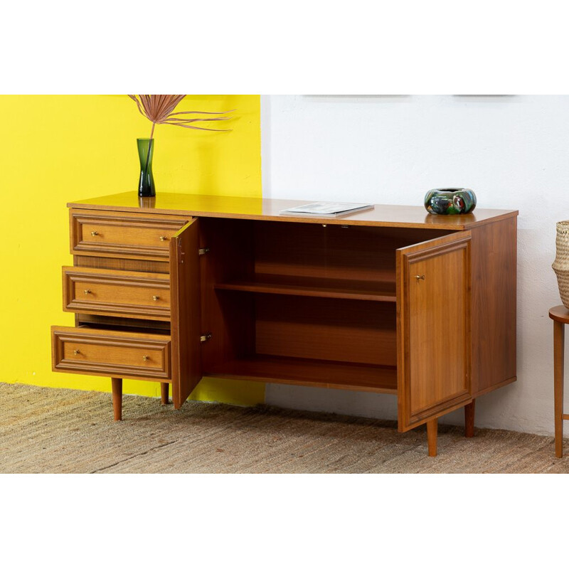 Vintage scandinavian light wood sideboard, 1960s