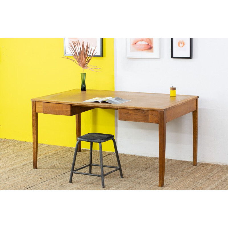 Scandinavian vintage desk table in light wood, 1960s