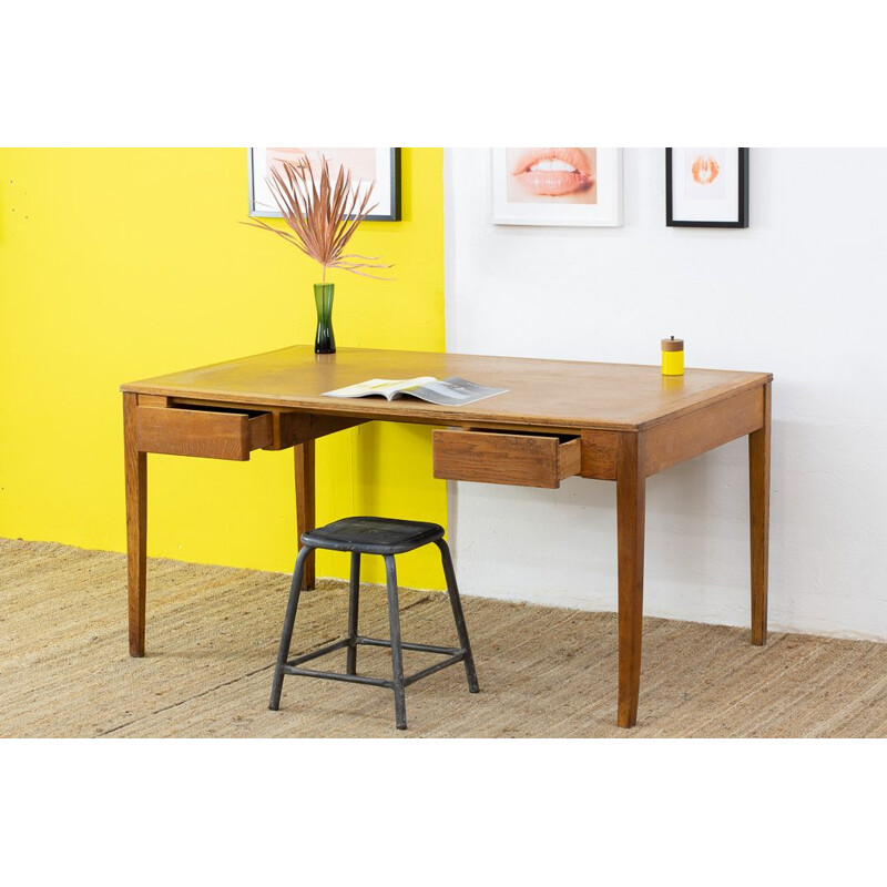 Scandinavian vintage desk table in light wood, 1960s